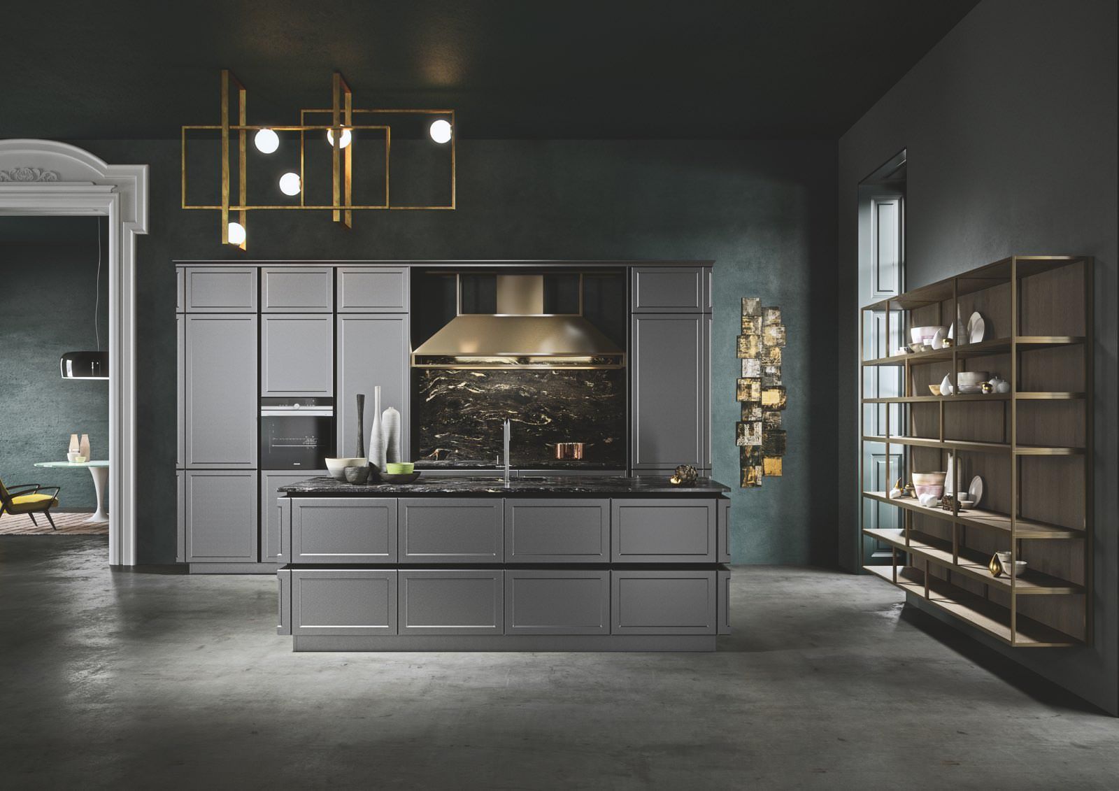 snaidero america elementi kitchen monolitic design