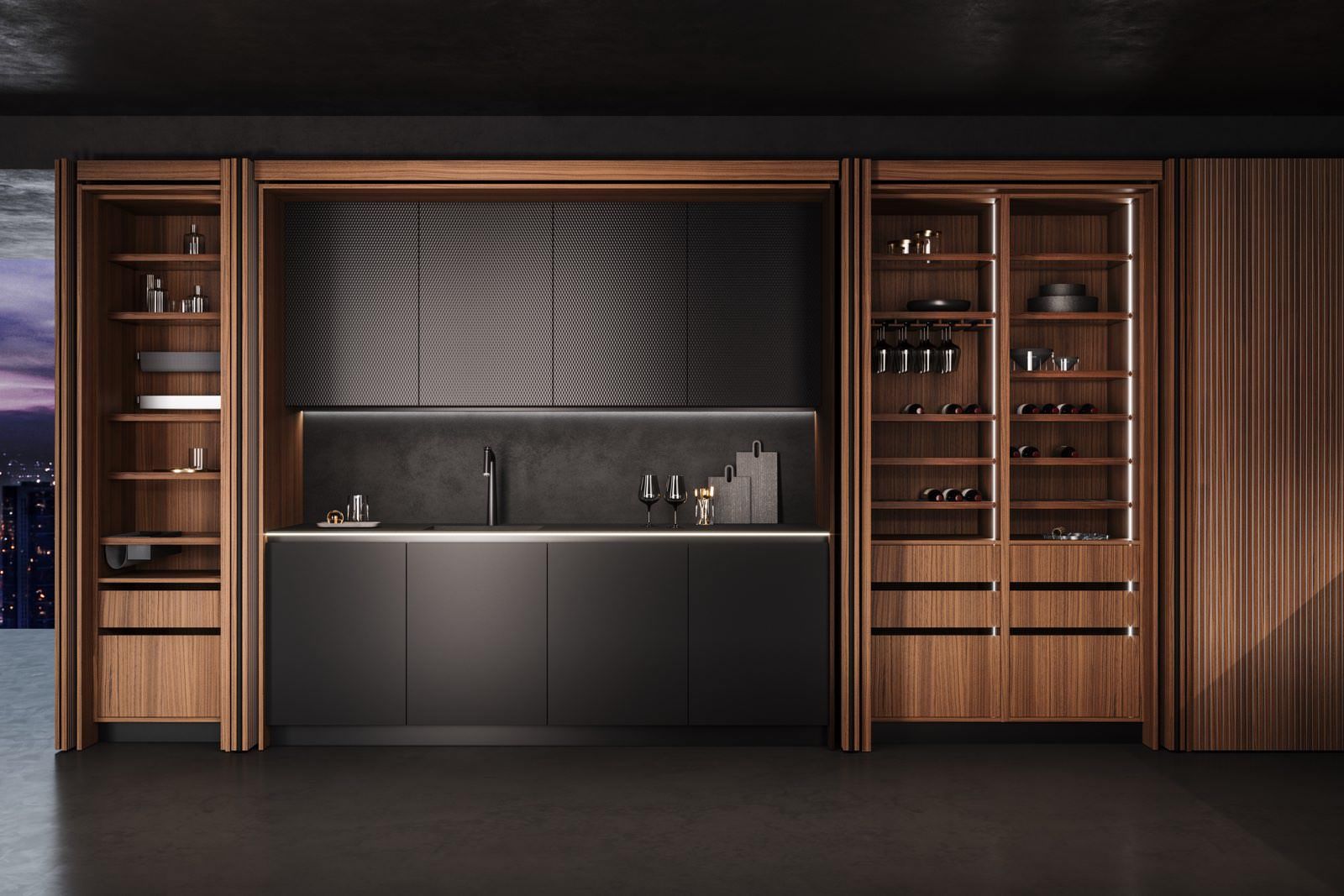 snaidero america elementi kitchen monolitic design